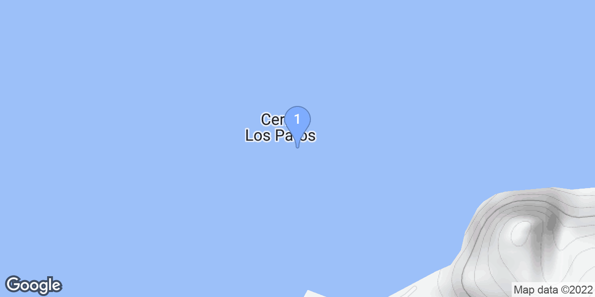La Paz Department dive site map