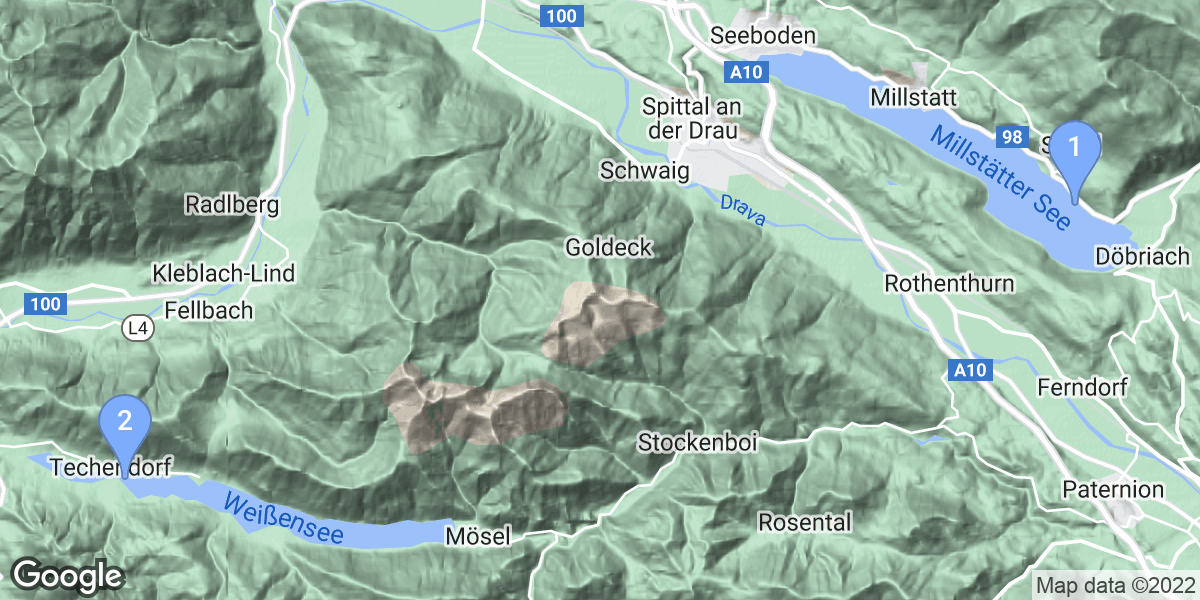 Bezirk Spittal an der Drau dive site map