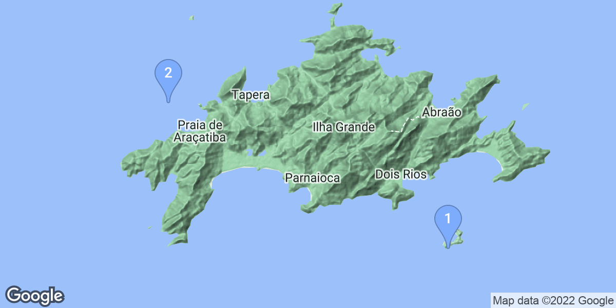 Angra dos Reis dive site map