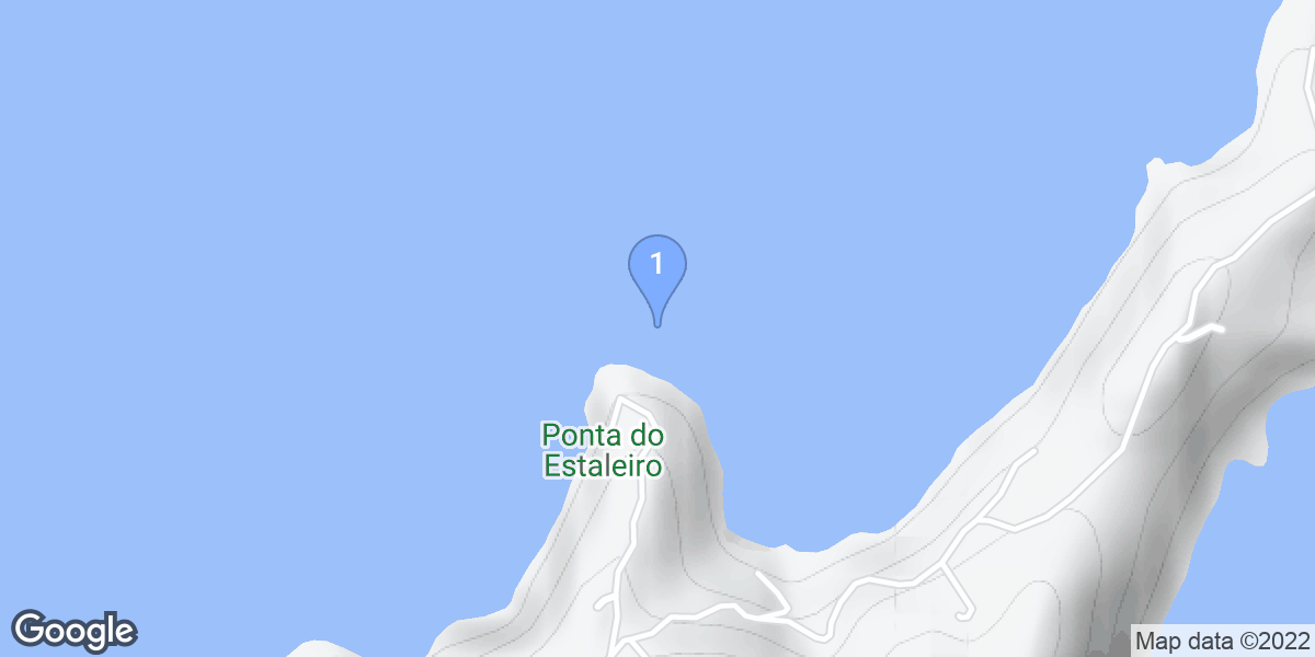 Porto Belo dive site map