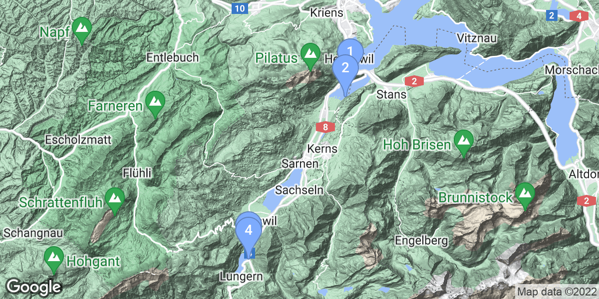 Obwalden dive site map