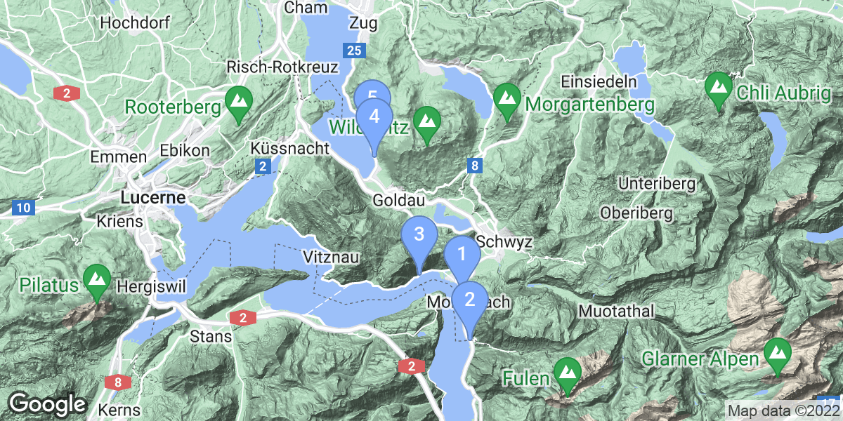 Schwyz dive site map