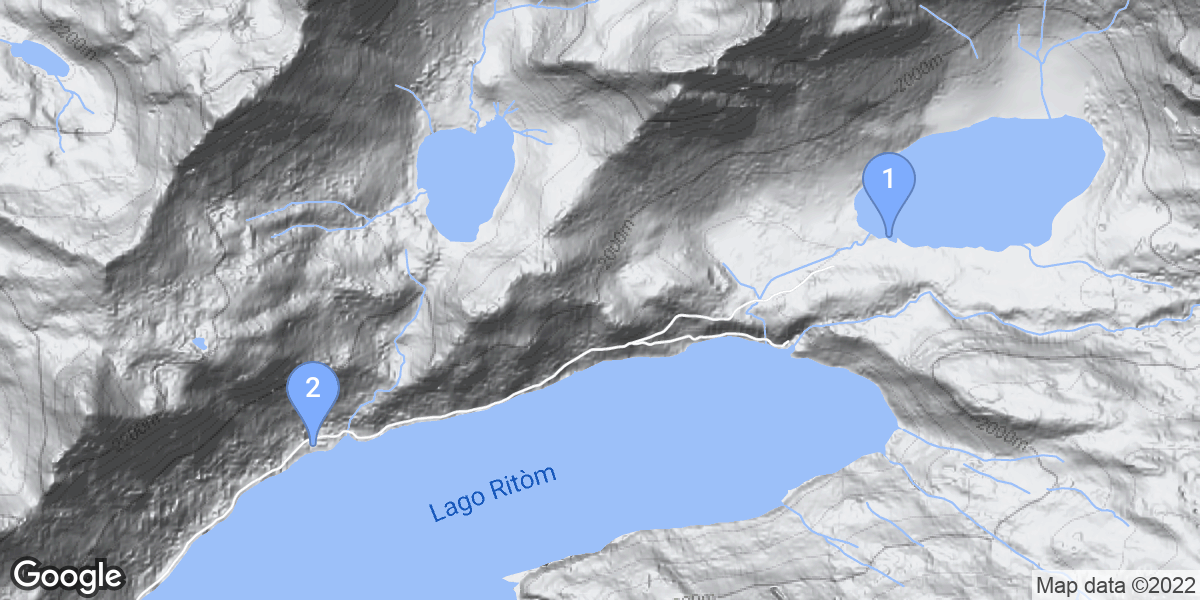 Leventina dive site map