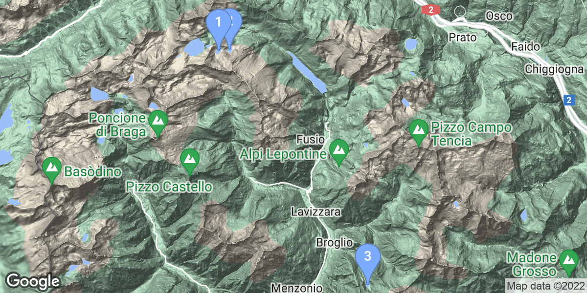 Vallemaggia dive site map
