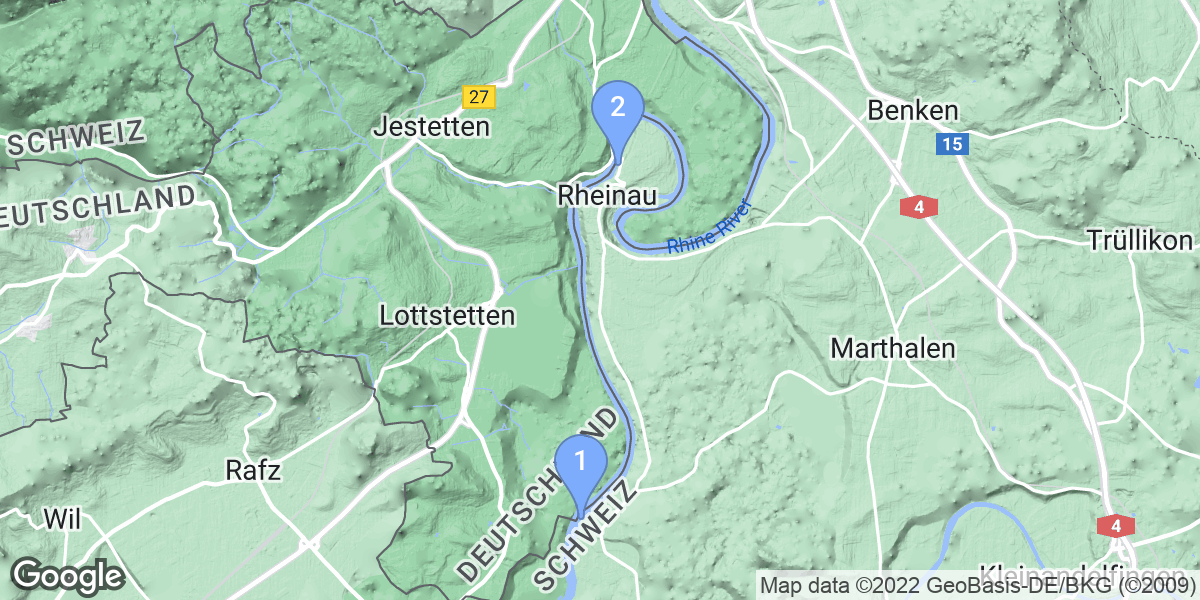 Andelfingen dive site map
