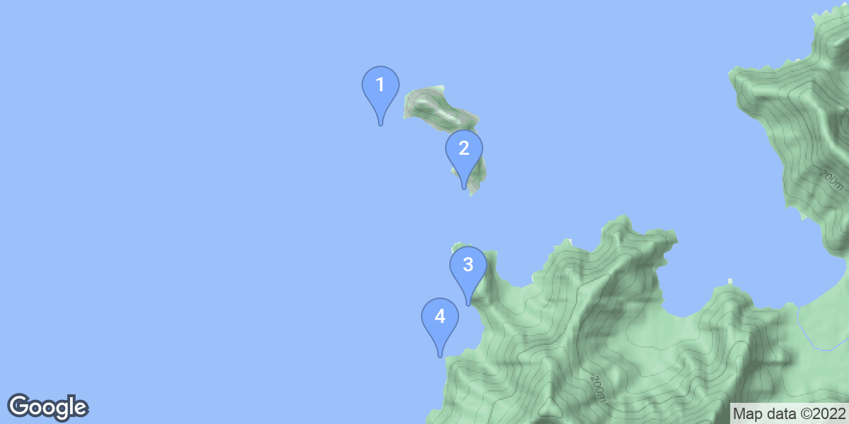Santa Marta dive site map