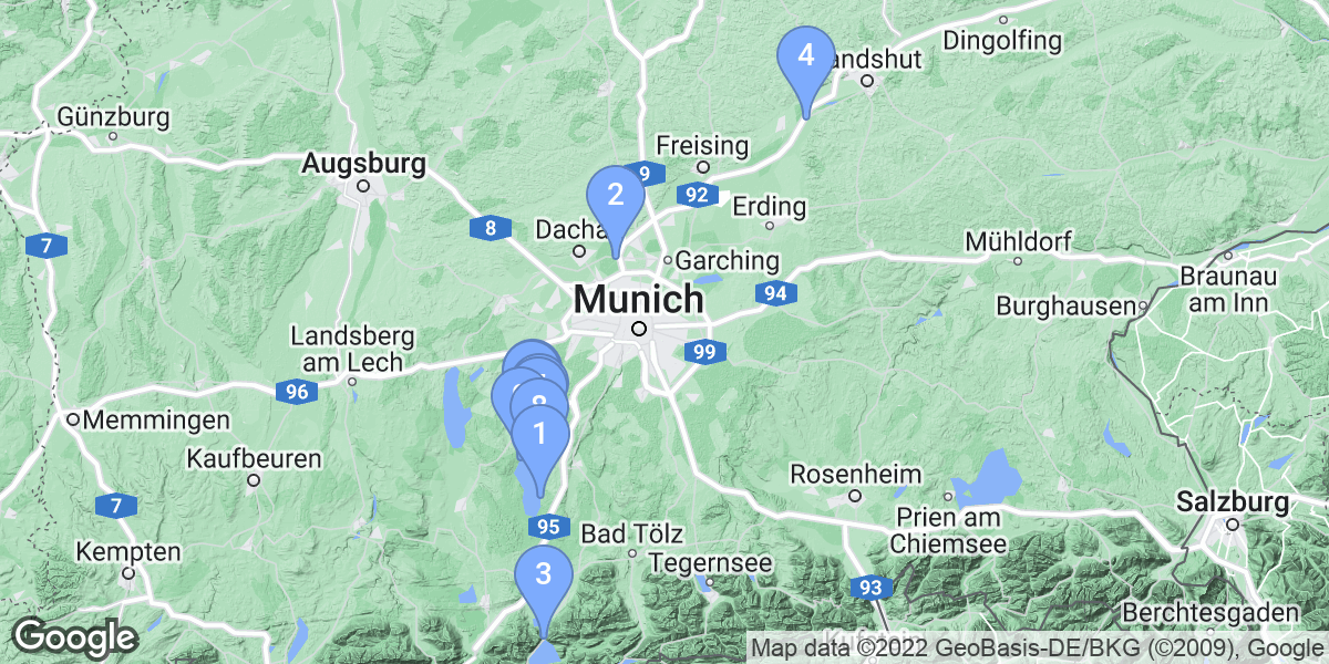 Oberbayern dive site map