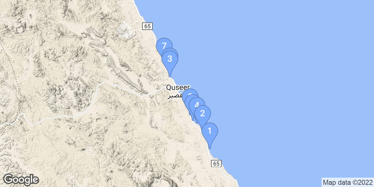 El Qoseir dive site map