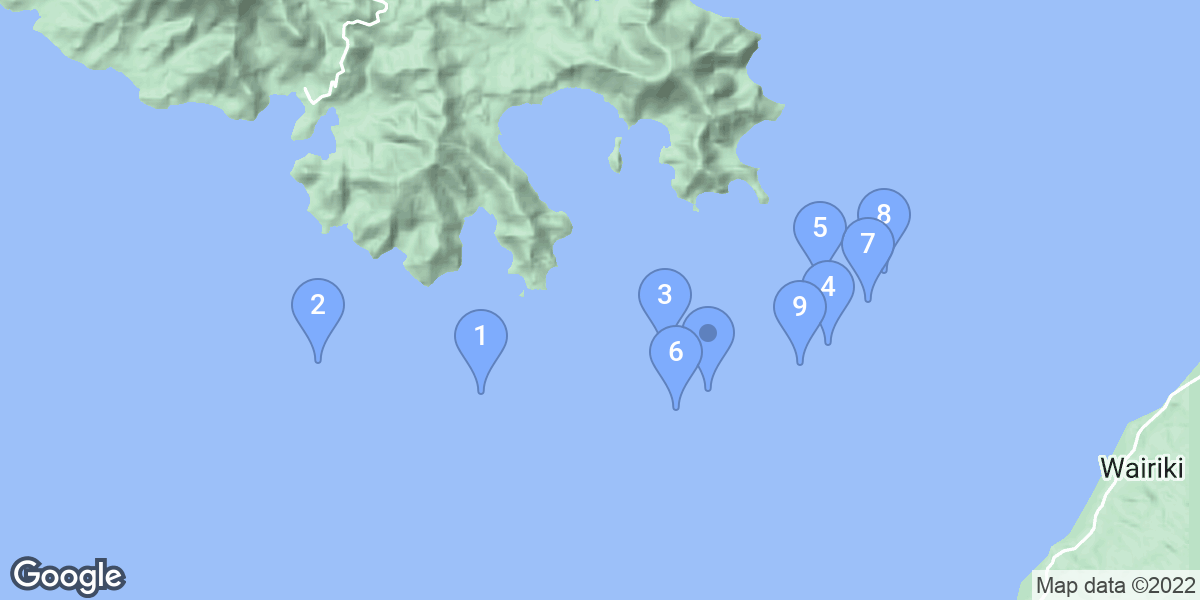 Cakaudrove dive site map