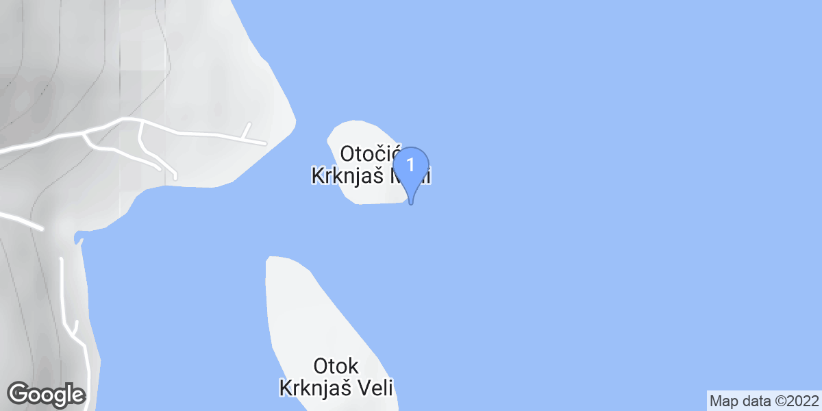 Općina Trogir dive site map
