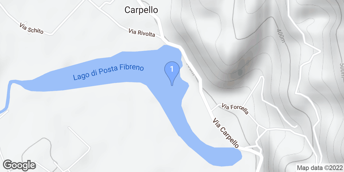 Provincia di Frosinone dive site map