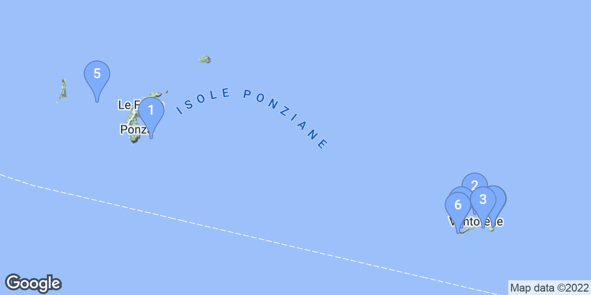 Province of Latina dive site map