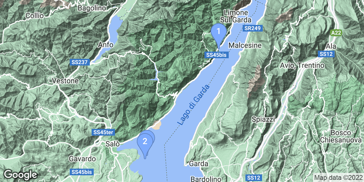 Province of Brescia dive site map