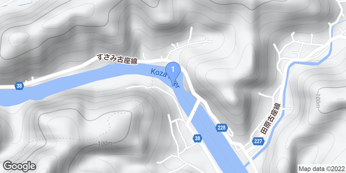 Higashimuro District dive site map