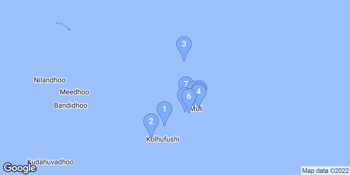 Meemu Atoll dive site map