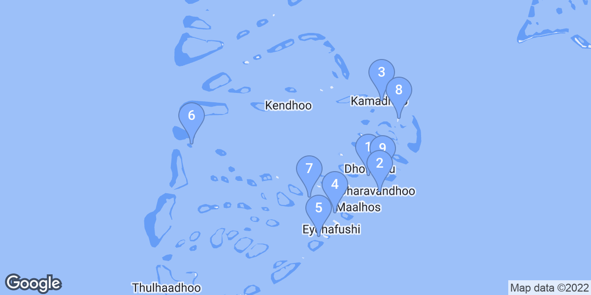 Baa Atoll dive site map