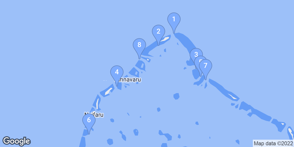 Lhaviyani Atoll dive site map