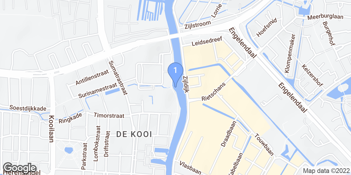 Leiden dive site map