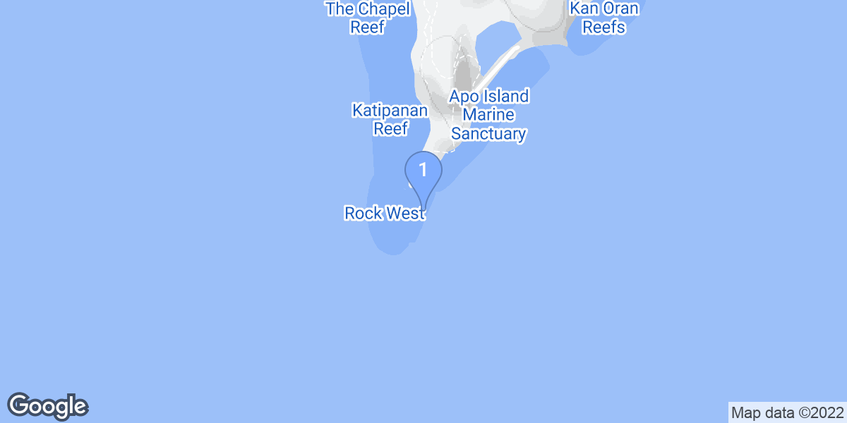 Lalawigan ng Negros Oriental dive site map