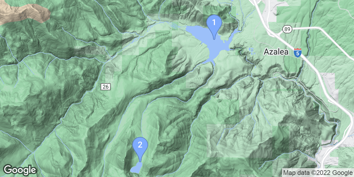 Siskiyou County dive site map