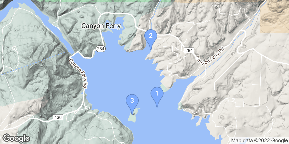 Lewis and Clark County dive site map