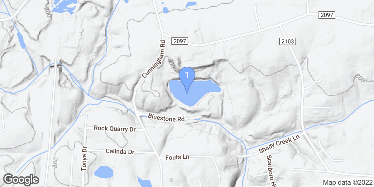 Davidson County dive site map