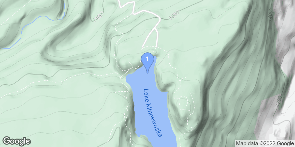 Ulster County dive site map