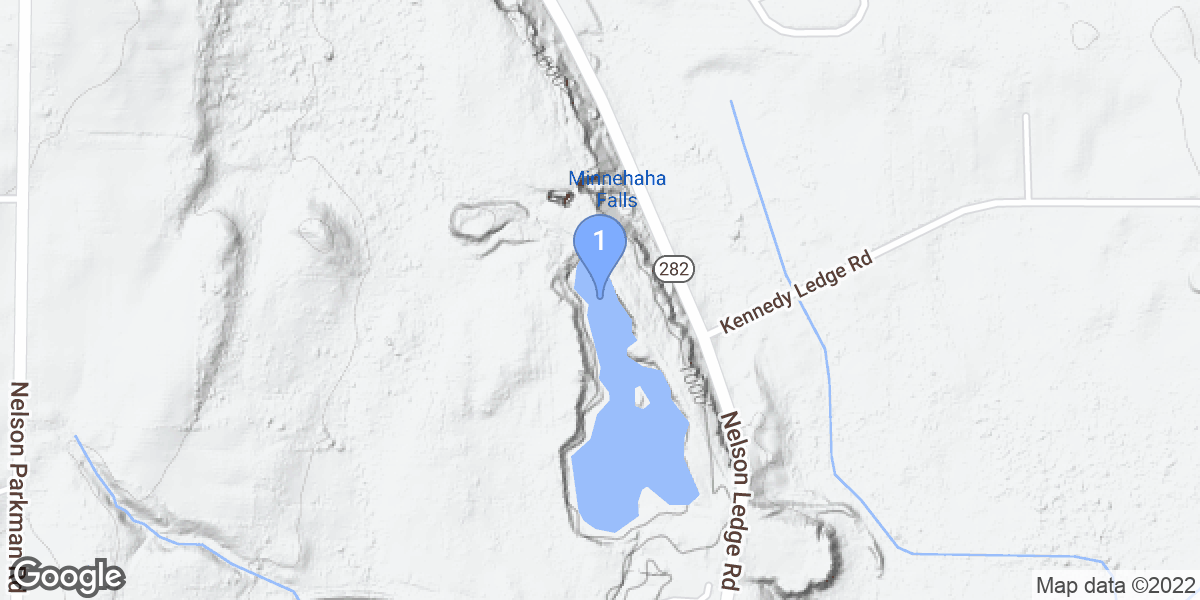 Portage County dive site map