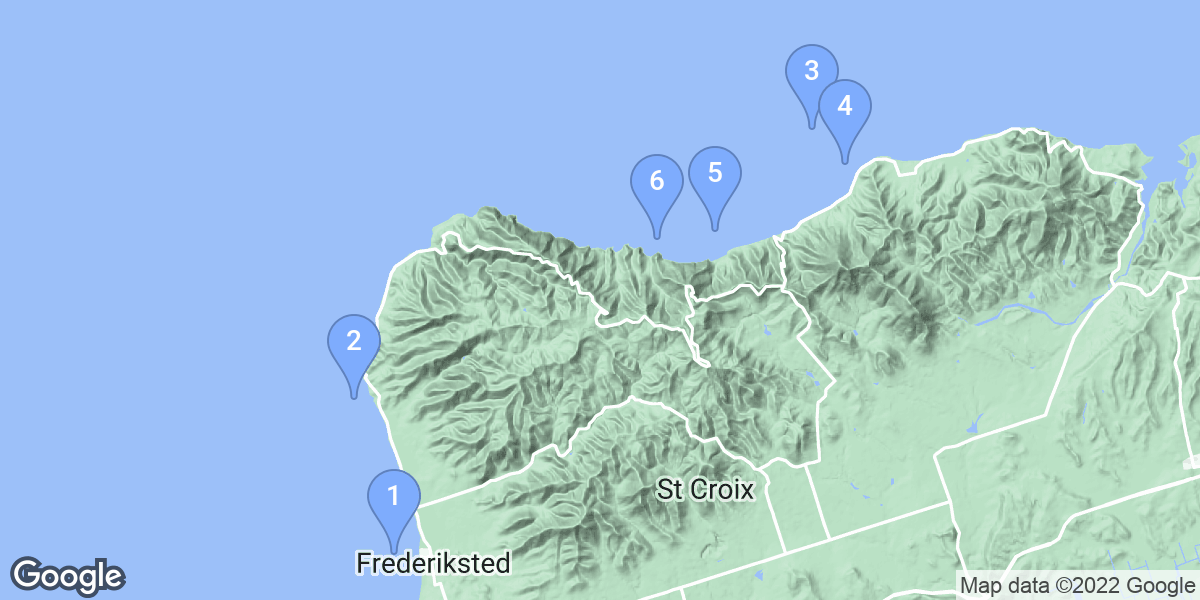 Frederiksted dive site map