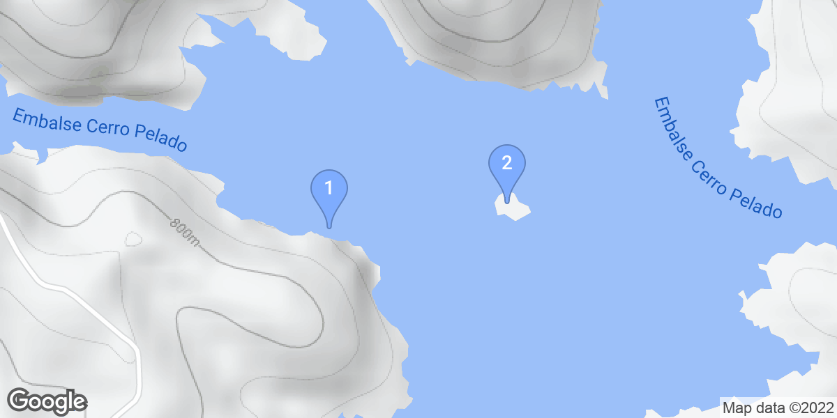 San Roque dive site map