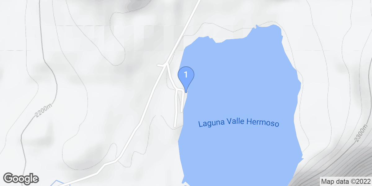 Las Leñas dive site map