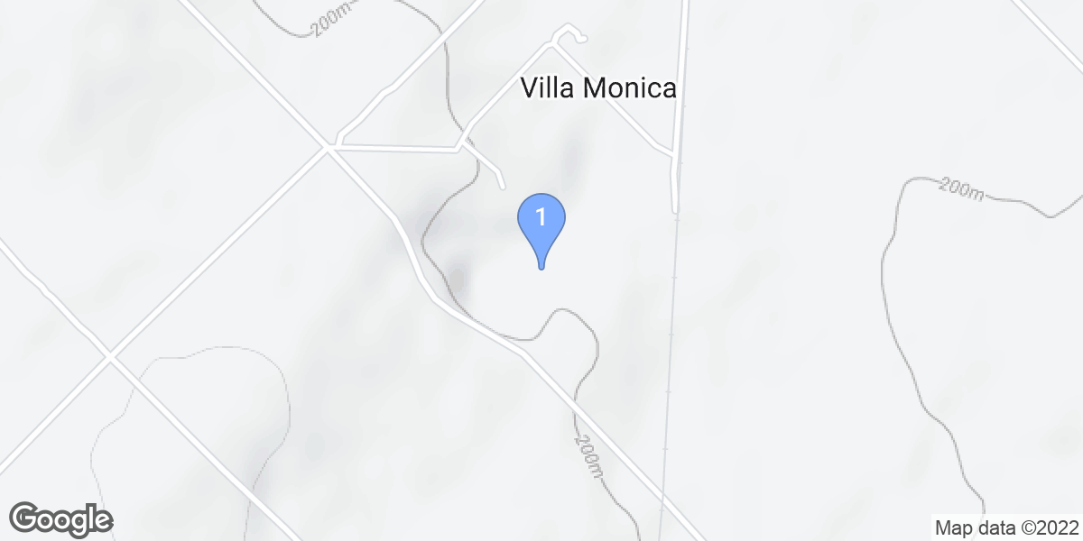 Villa Monica dive site map