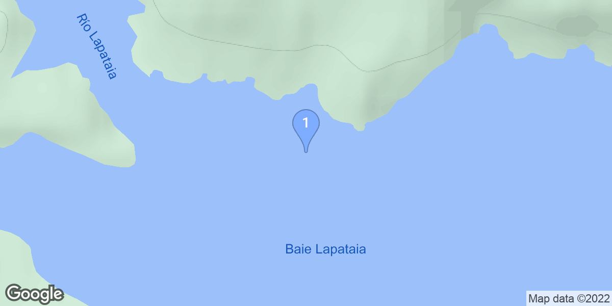 Lapataia dive site map