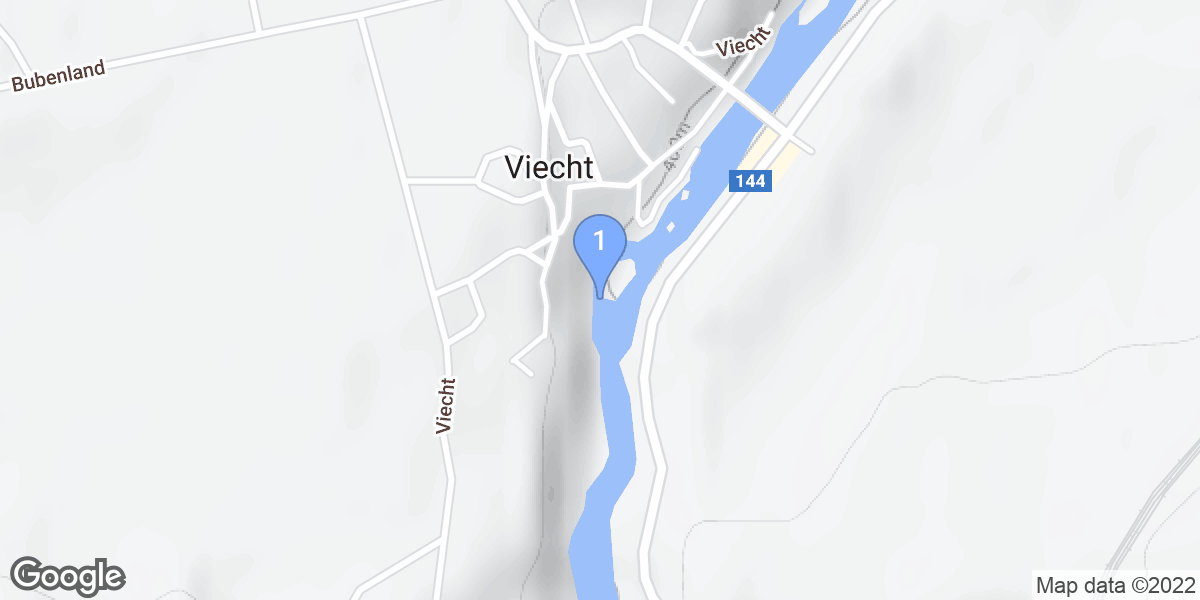 Viecht dive site map