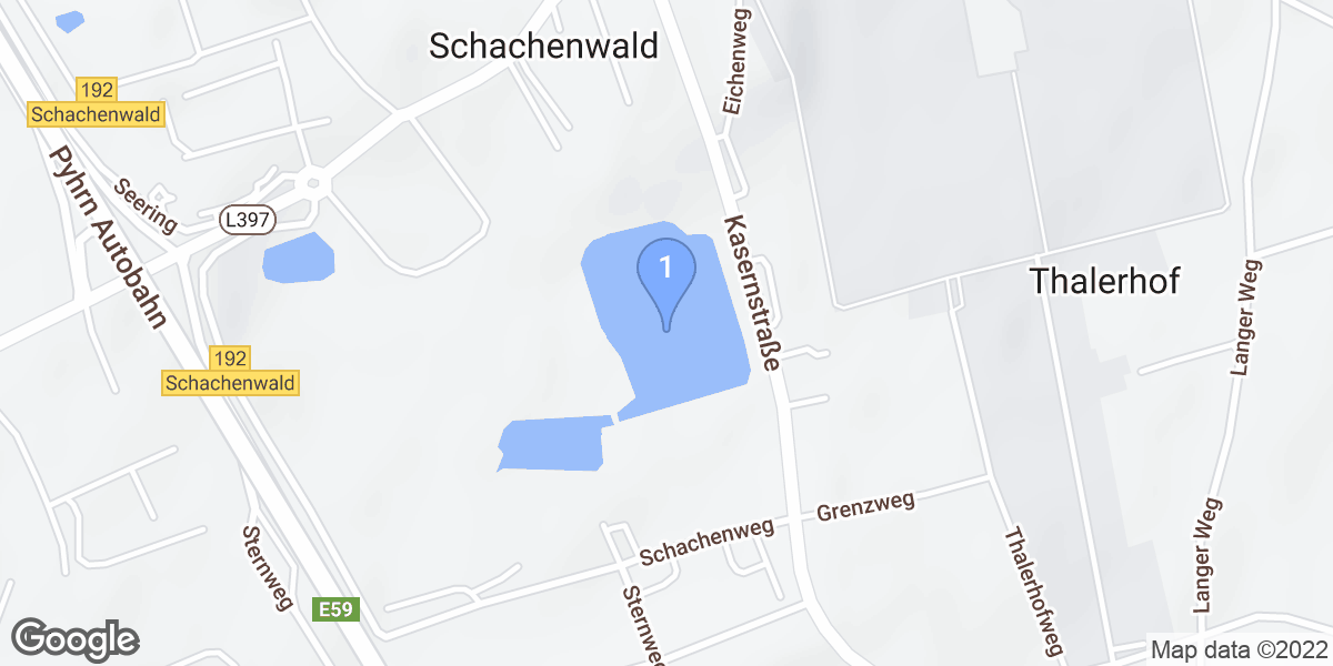 Schachenwald dive site map