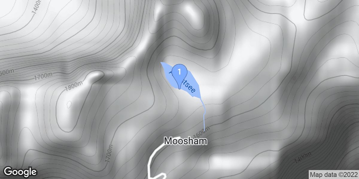 Moosham dive site map