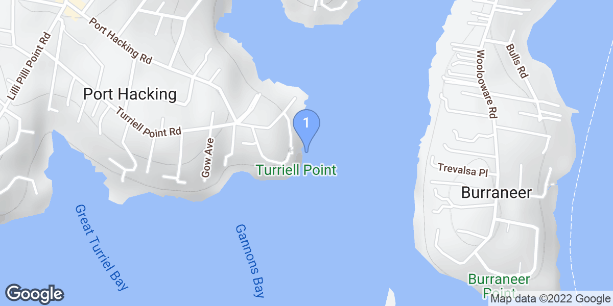 Port Hacking dive site map