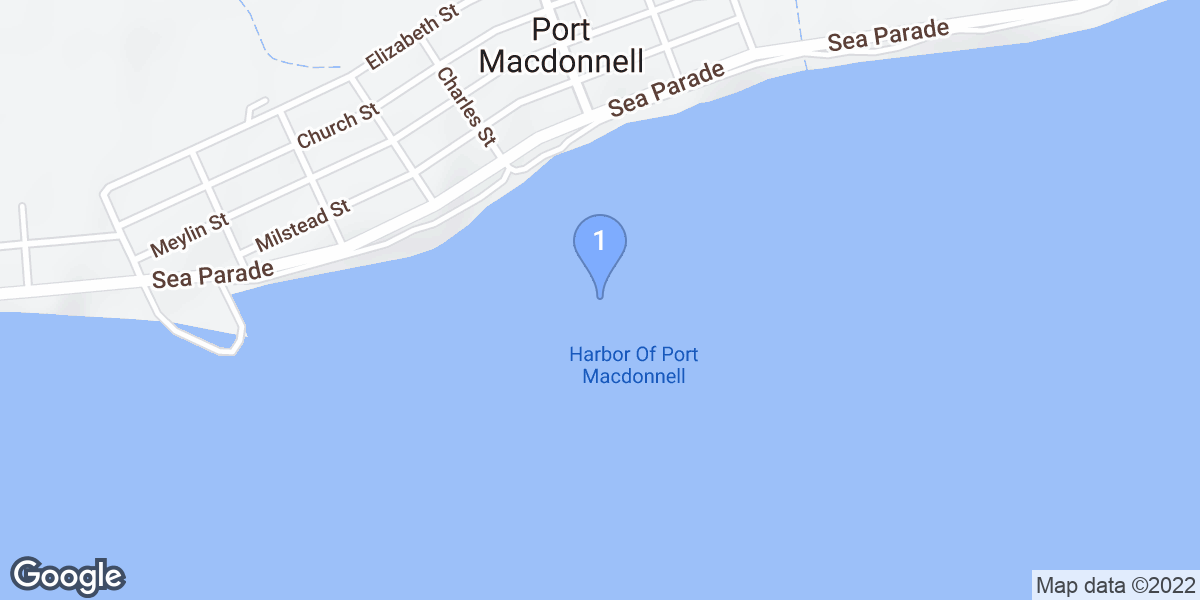 Port Macdonnell dive site map