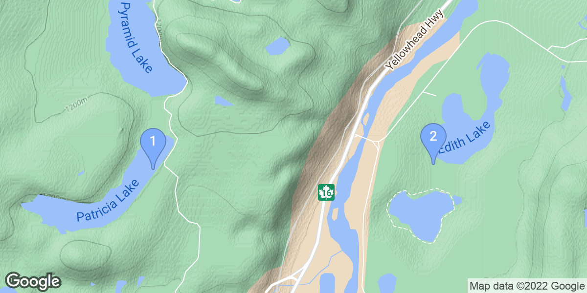 Jasper dive site map