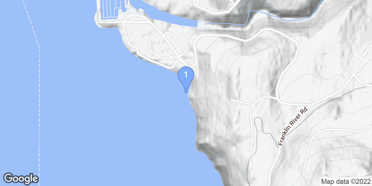Port Alberni dive site map