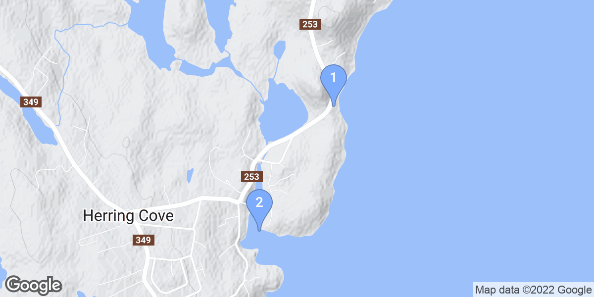 Herring Cove dive site map