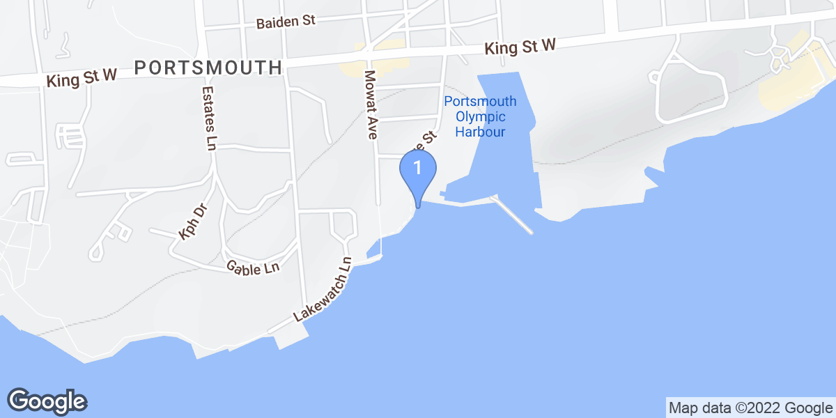 Kingston dive site map
