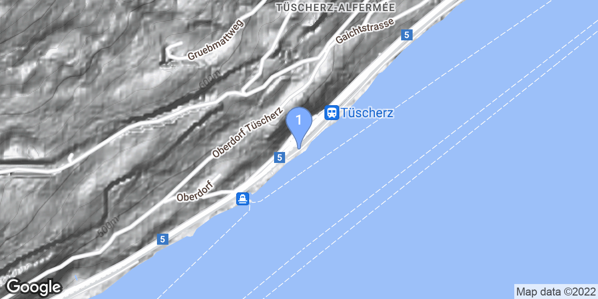 Twann-Tüscherz dive site map