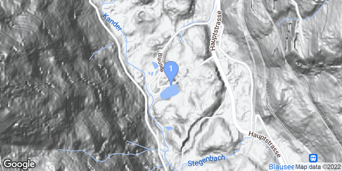 Kandergrund dive site map