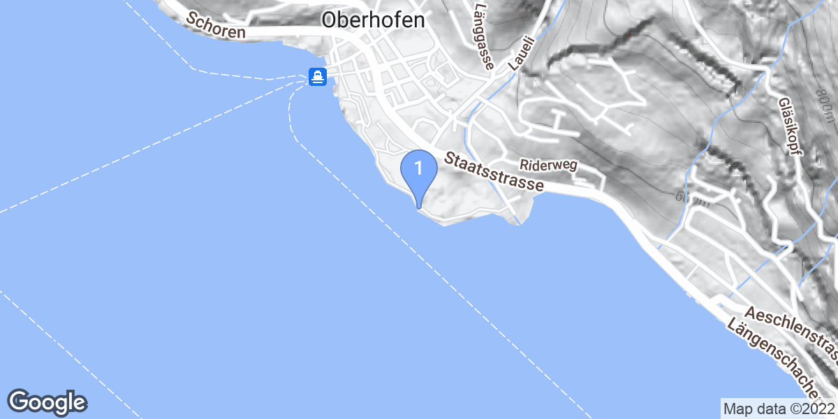 Oberhofen am Thunersee dive site map