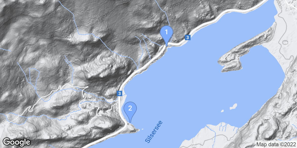 Sils im Engadin/Segl dive site map