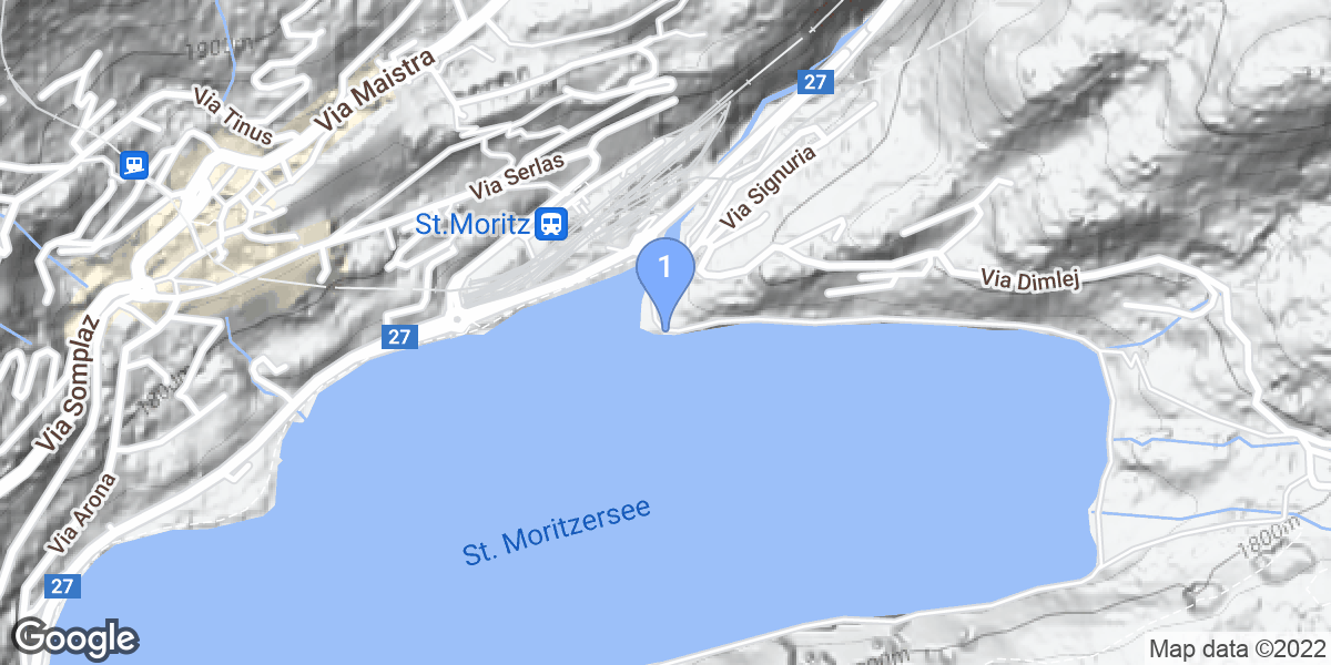 Sankt Moritz dive site map