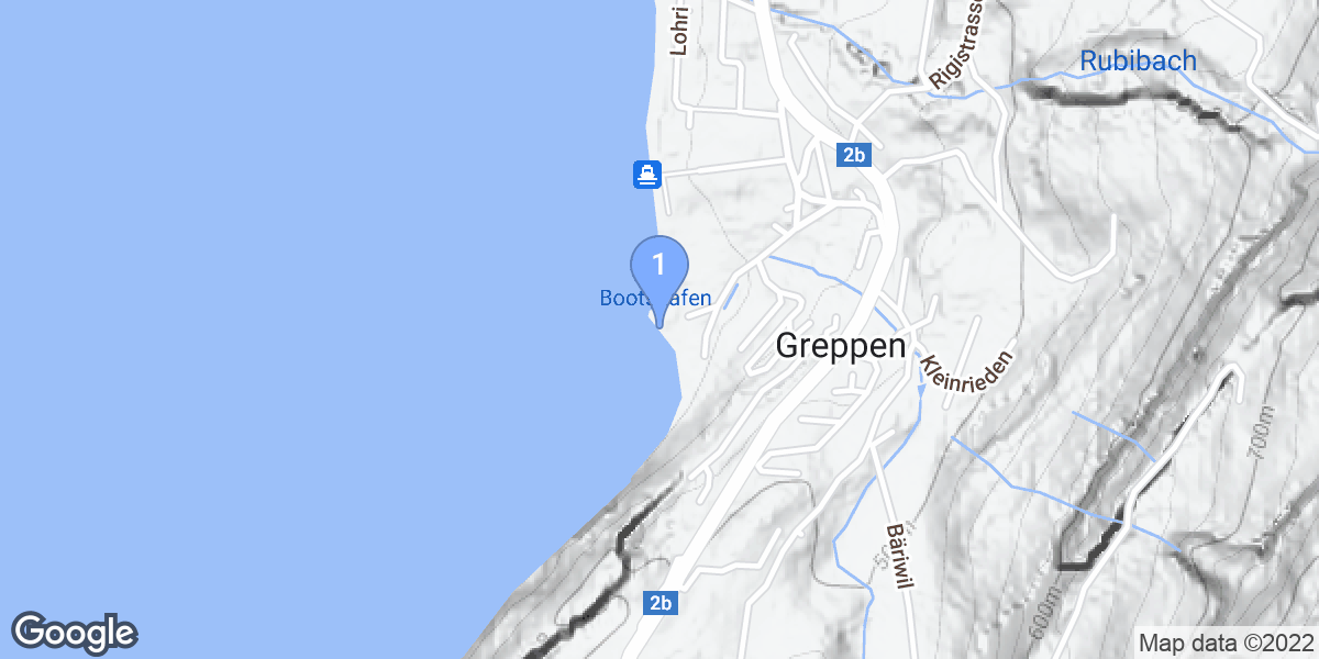 Greppen dive site map
