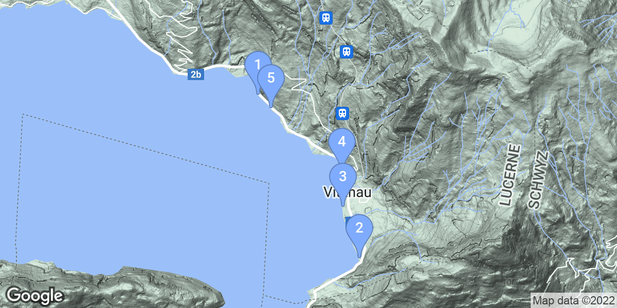 Vitznau dive site map