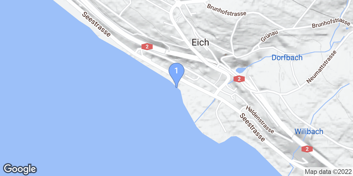 Eich dive site map